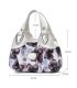 H2118 - Floral Printed Soft Leather Handbag 